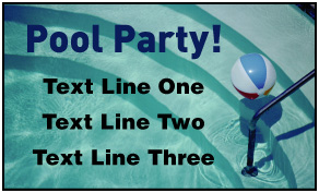 Preview of Customiable Banner: Pool Party
